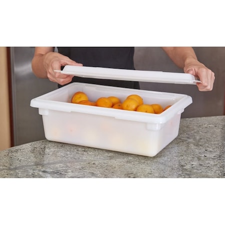 Cambro Cambro - Food Storage Container, 18" x 26"x9, 13 Gallon Capacity, Natural White 18269P148
